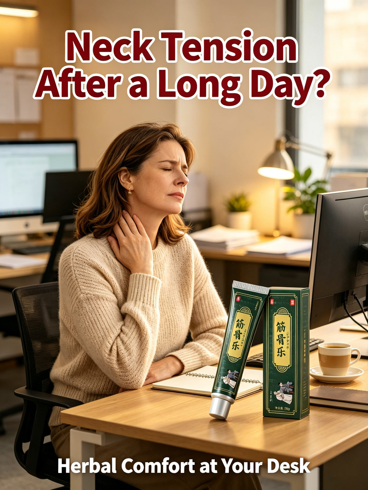 Wei Langzhong Herbal Balm - 7 Ancient Chinese Herbs, Muscle & Joint Discomfort Relief Cream, 20g Portable Tube