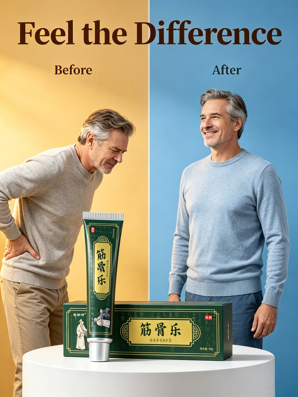 Wei Langzhong Herbal Balm - 7 Ancient Chinese Herbs, Muscle & Joint Discomfort Relief Cream, 20g Portable Tube